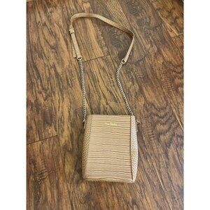 Pierre Cardin Faux Alligator Tan Crossbody Bag Purse
